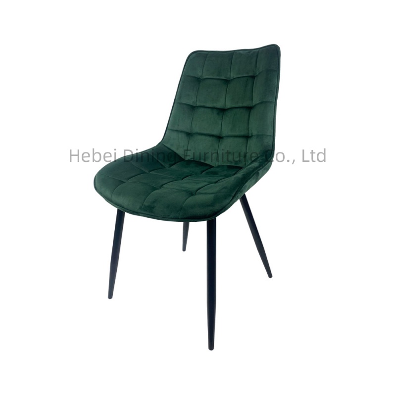 Velvet Sofa Chair Soft Fabric Checkered DC-R08