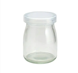 125ml Clear Round Milk Glass Jar