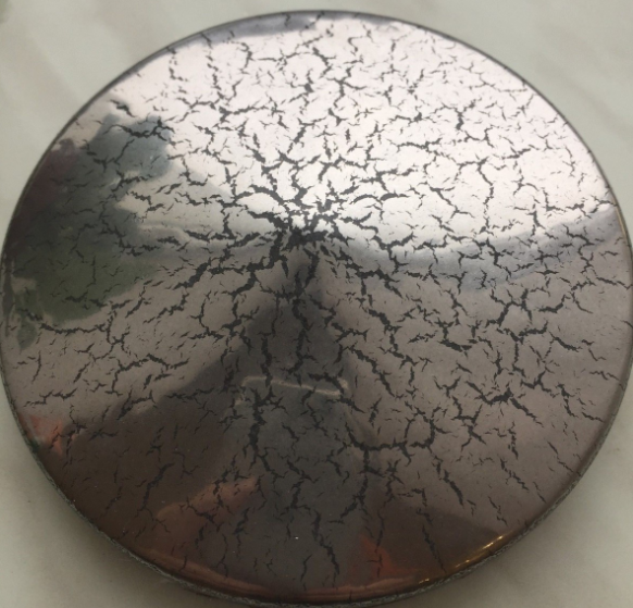 Crackle powder coatings