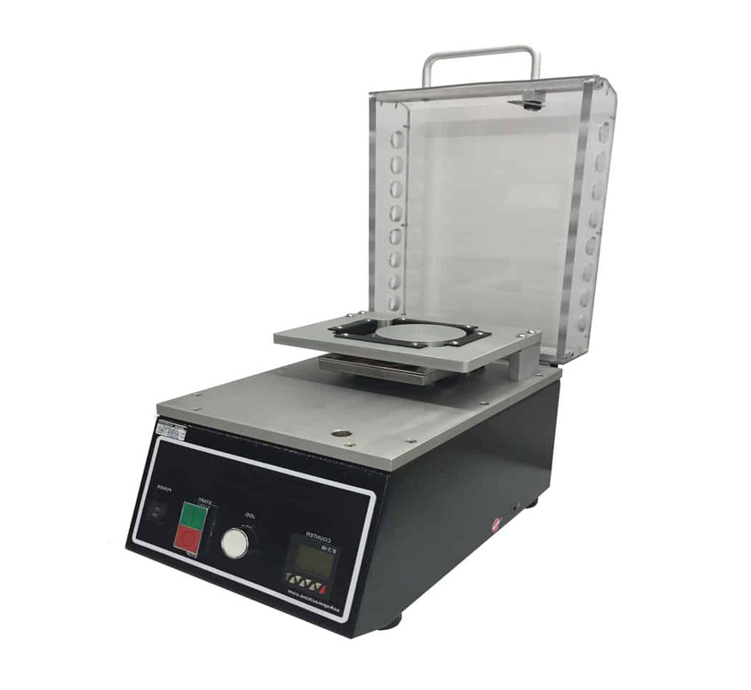 Perforated leather abrasion tester for automotive interiors